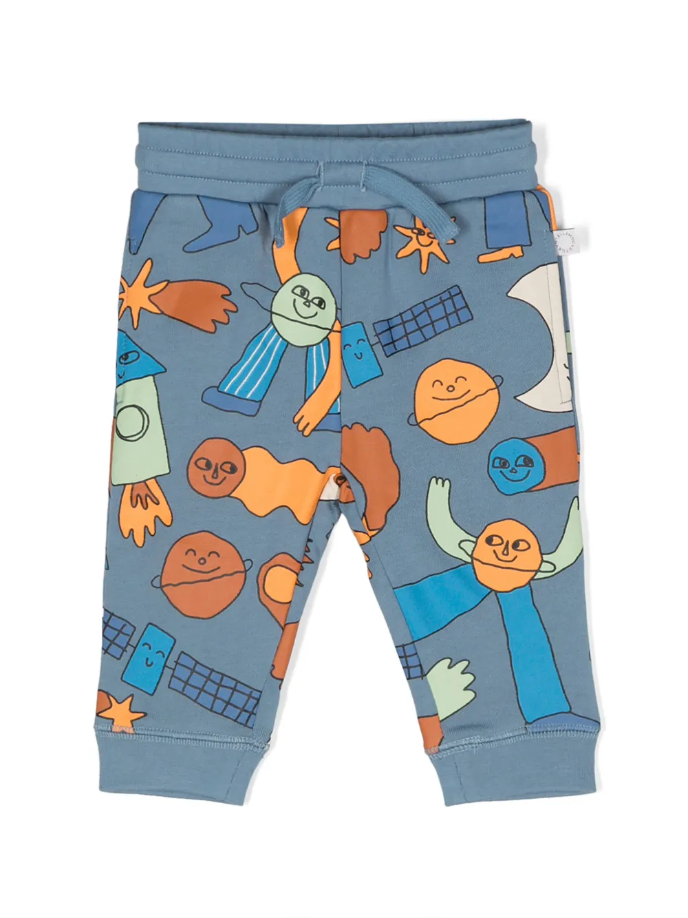 

Спортивные брюки с принтом Space Stella McCartney Kids, синий