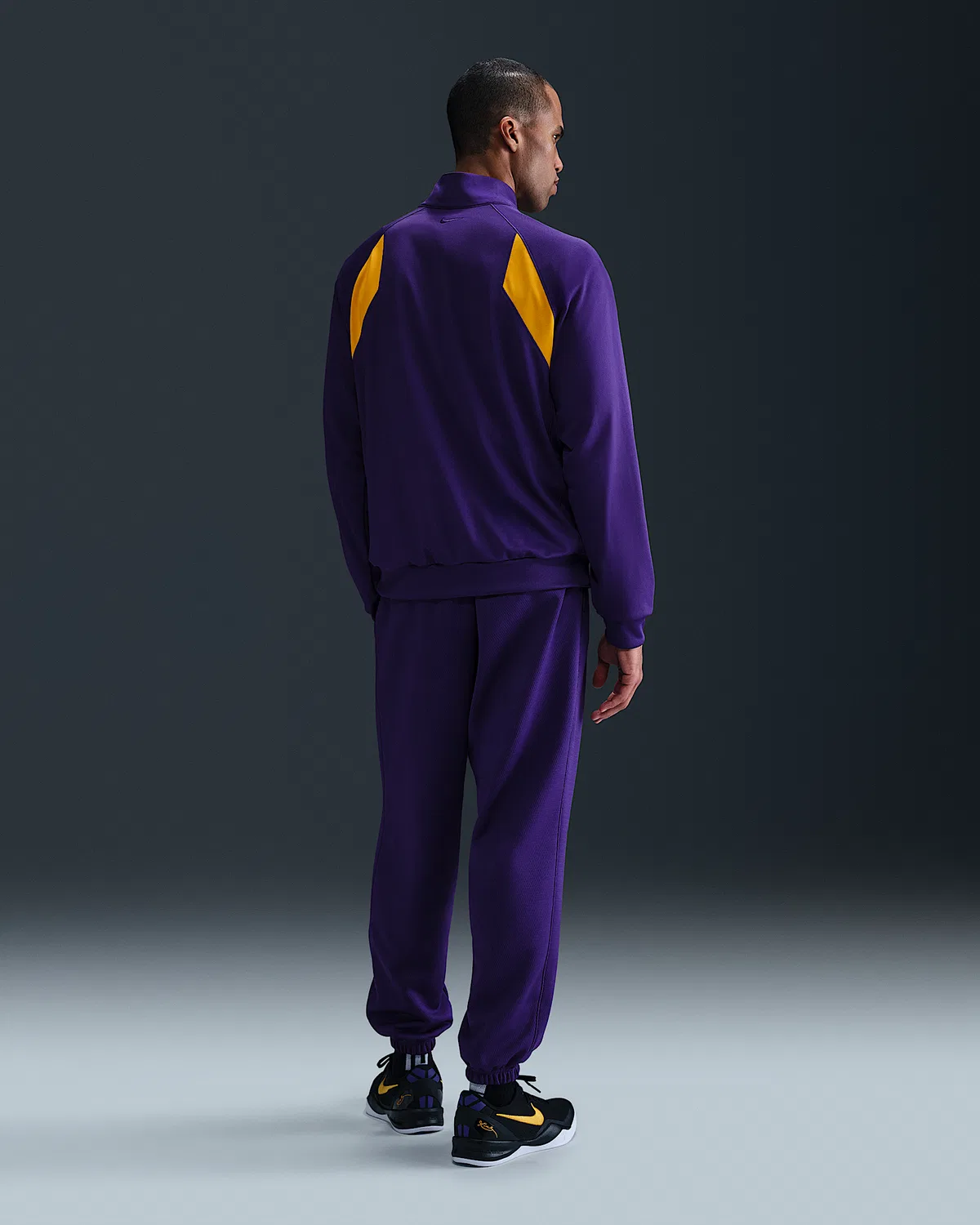 Термоштаны для баскетбола Therma-FIT Kobe, Court Purple/University Gold/University Gold — фото 4