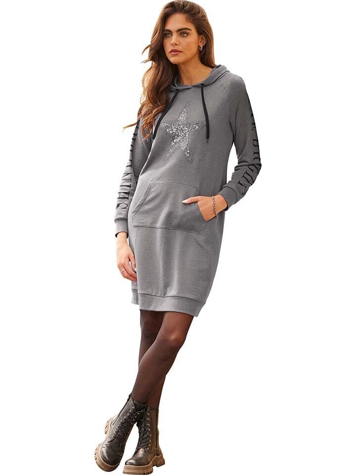 

Платье до колена Heine Sweatkleid, серый