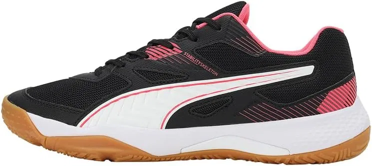 Мужские кроссовки Puma Solarflash II для игры в помещении, белый/черный — фото 3