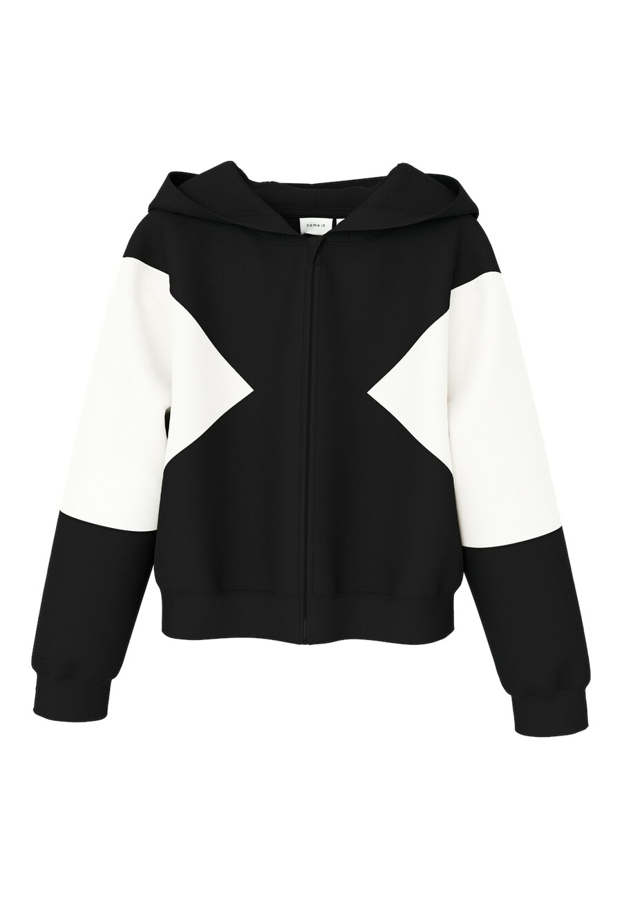 

Худи NAME IT Zip-Up Hoodie Nolayla, черный