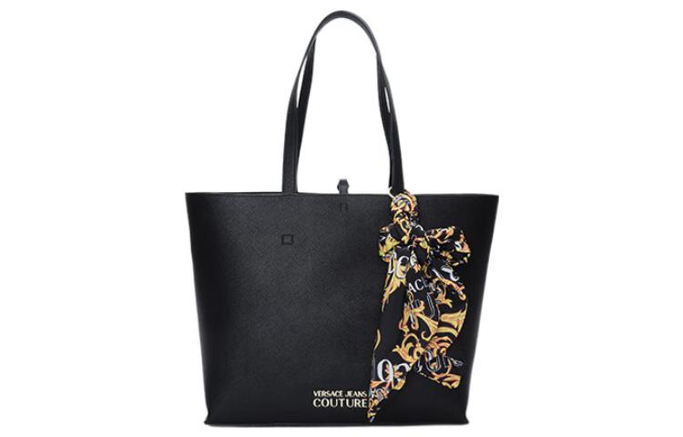 

VERSACE JEANS COUTURE Сумка-шоппер из искусственной кожи, шоппер, женская сумка, черная сумка через плечо