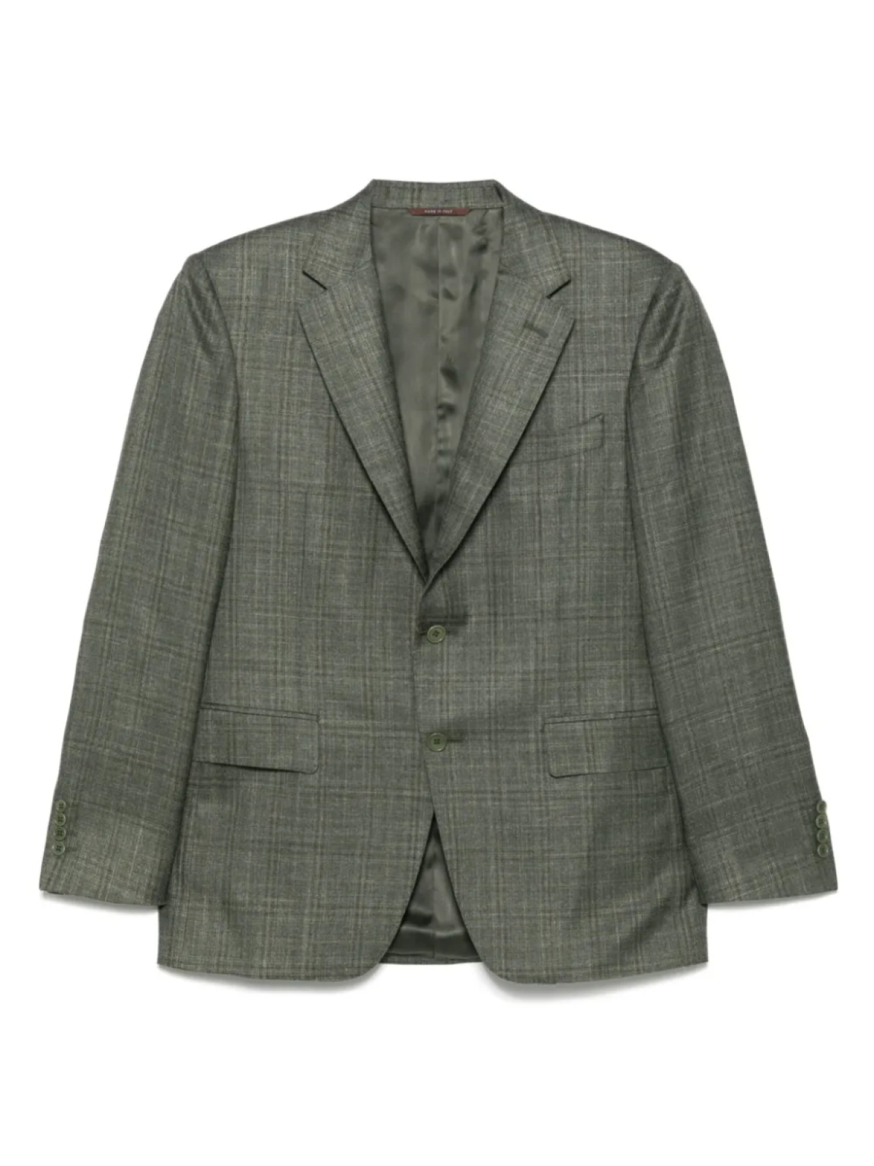 

Однобортный пиджак Canali, зеленый