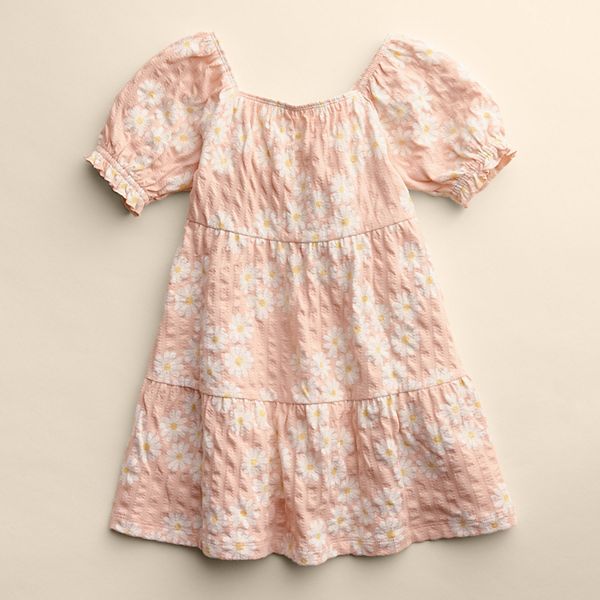 

Платье для девочек 4-12 лет с ярусами и пышными рукавами Little Co. By Lauren Conrad, Pink Flower Print