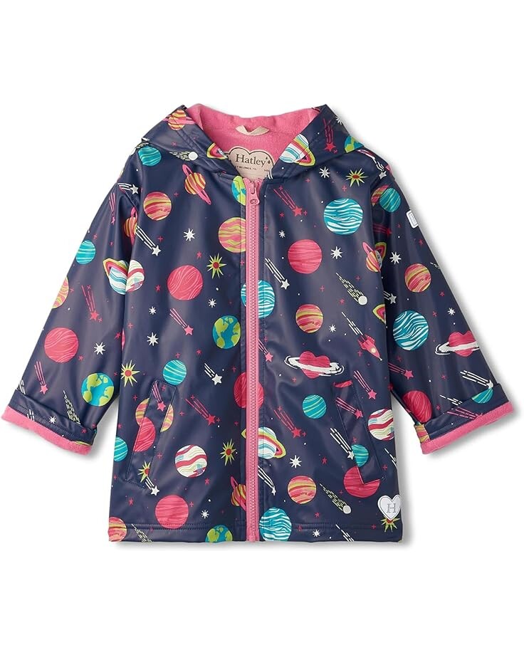 

Куртка Hatley Kids Interstellar Zip-Up Rain Jacket, синий