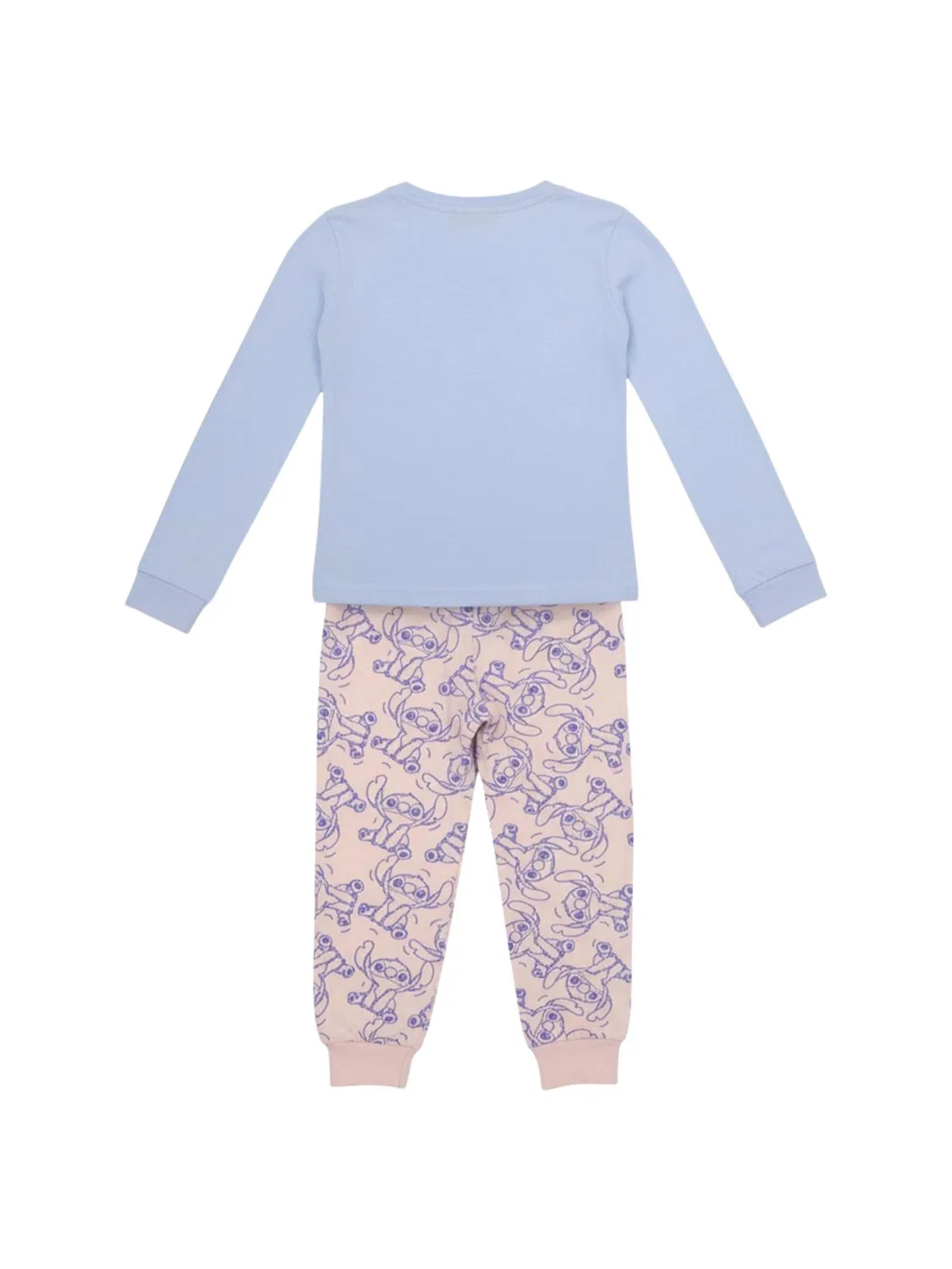Пижама Disney Kinder Langarm-Pyjama Single Jersey - Stitch светло-голубого цвета — фото 2