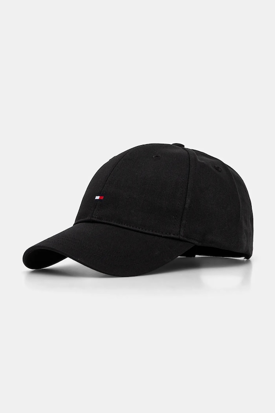 

Детская хлопковая кепка с козырьком Tommy Hilfiger, черный