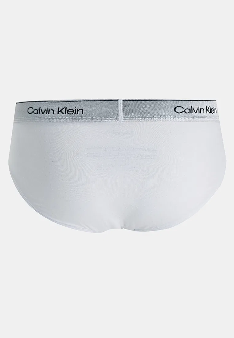 Трусы, хлопок с эластаном, металлик, набор 3 шт., Icon Calvin Klein, мультиколор — фото 3
