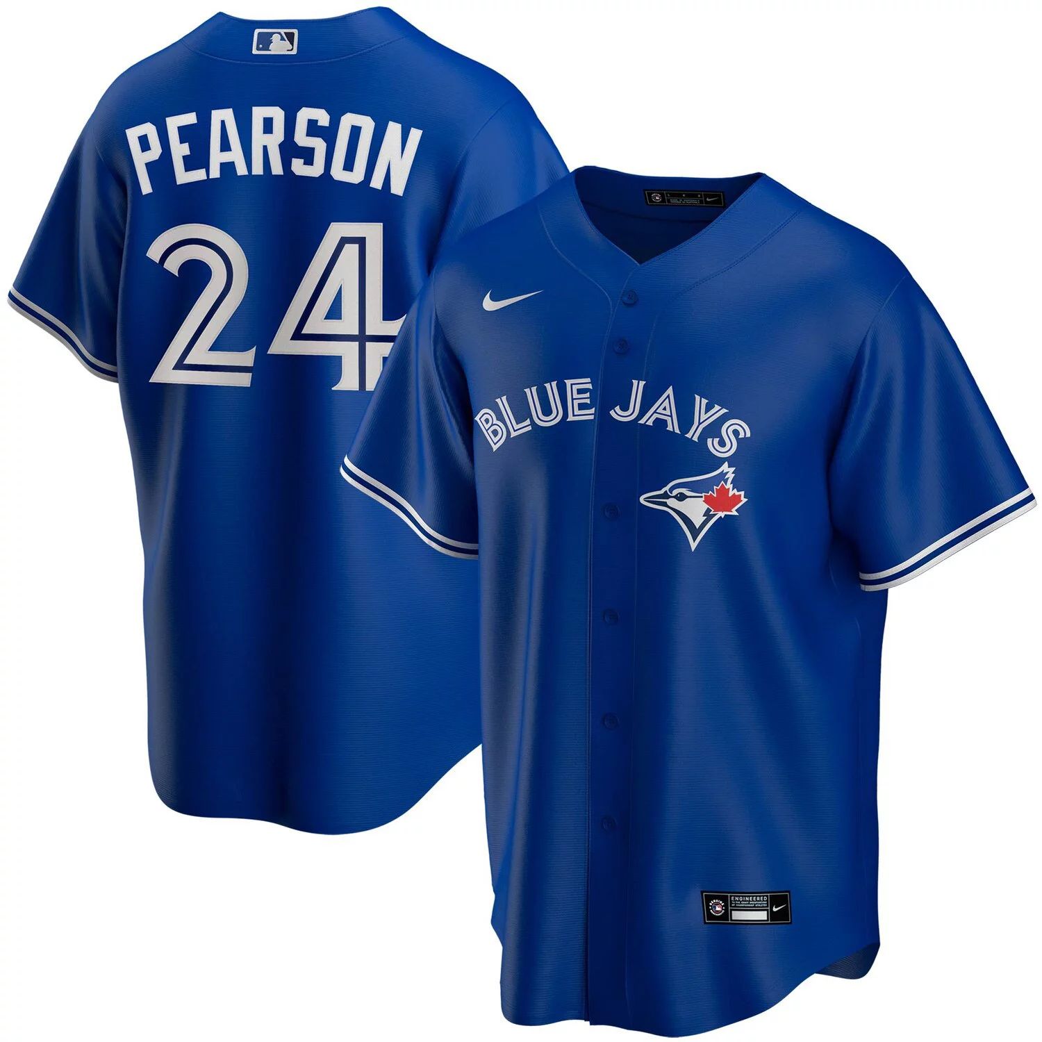 

Мужская футболка Nate Pearson Royal Toronto Blue Jays с репликой имени игрока Nike