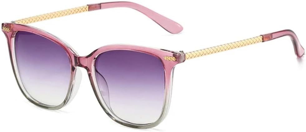 

Винтажные модные солнцезащитные очки «кошачий глаз» для женщин, мужчин и мужчин, популярные ретро-классические очки для вождения с защитой от УФ-излучения UV400 TVTBBVV, Pinkgray-purple