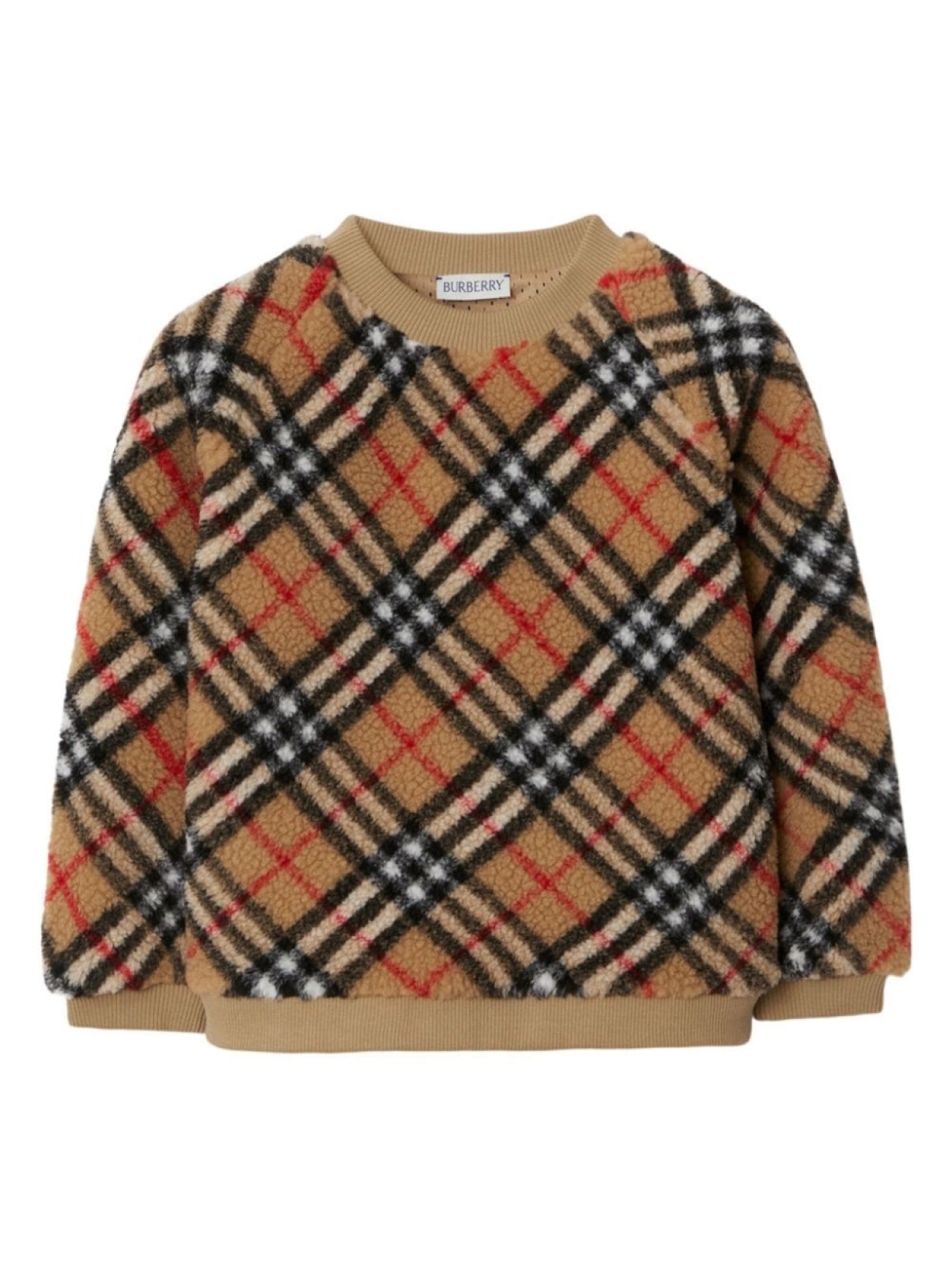 

Burberry Kids толстовка в клетку Vintage Check, нейтральный цвет