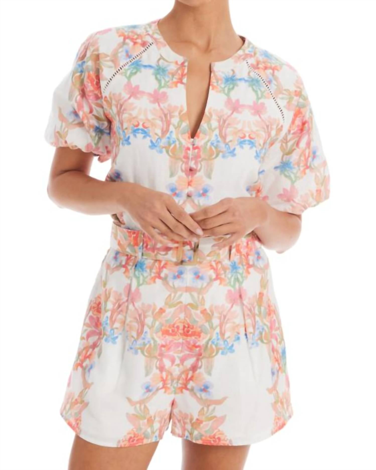 

Шорты Tracy с цветочными арками ALLISON NEW YORK, Floral Arches