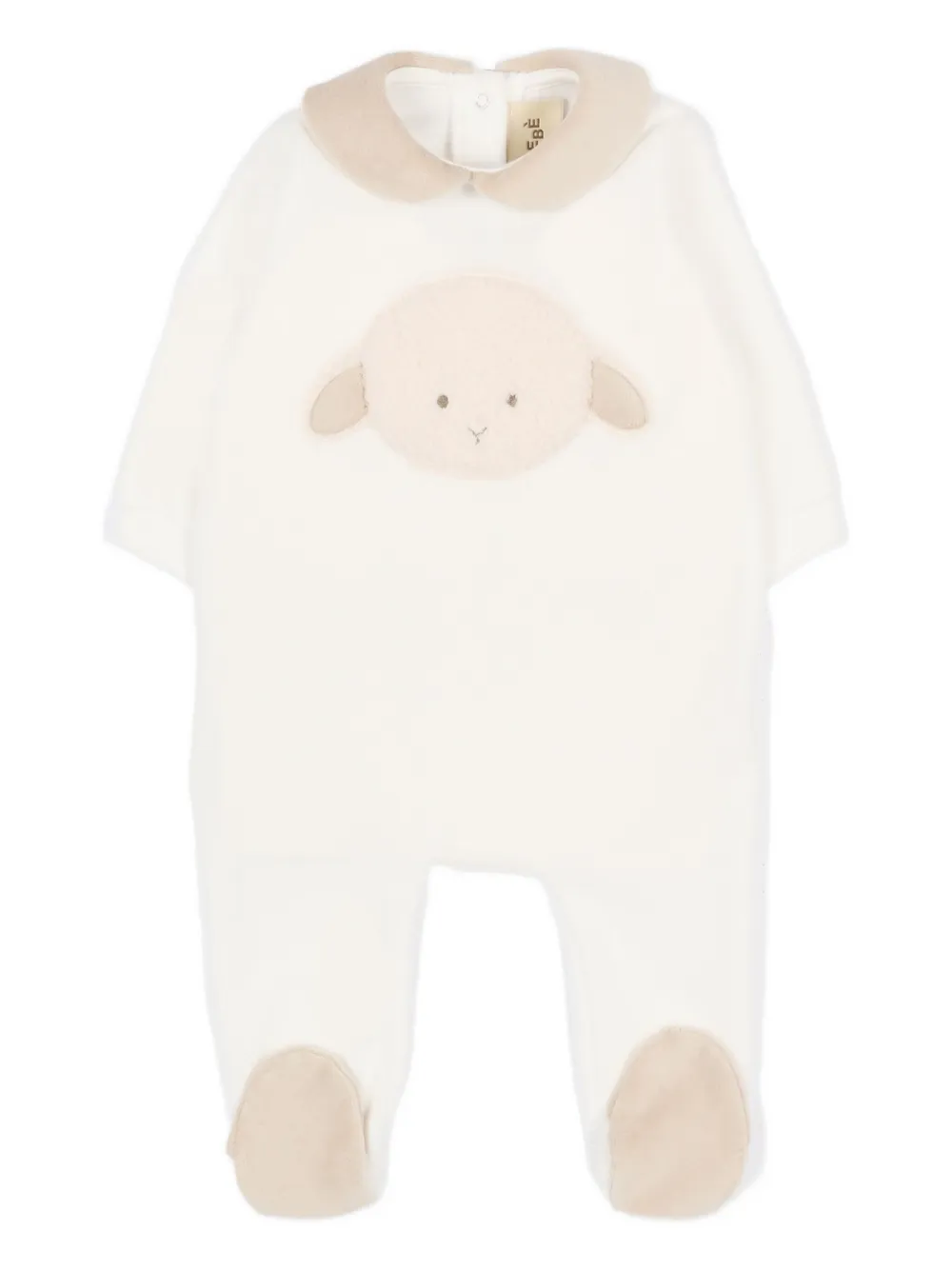 

Комбинезон для новорожденного с вышивкой Le Boo Beebè, белый