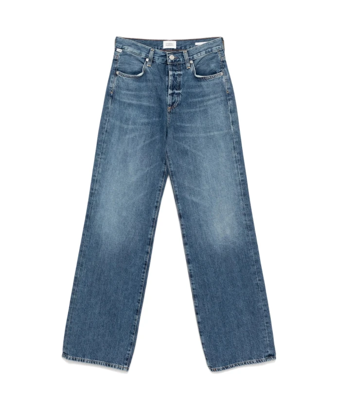 

Синие джинсы цвета индиго с застежкой на пуговицах Citizens Of Humanity, синий