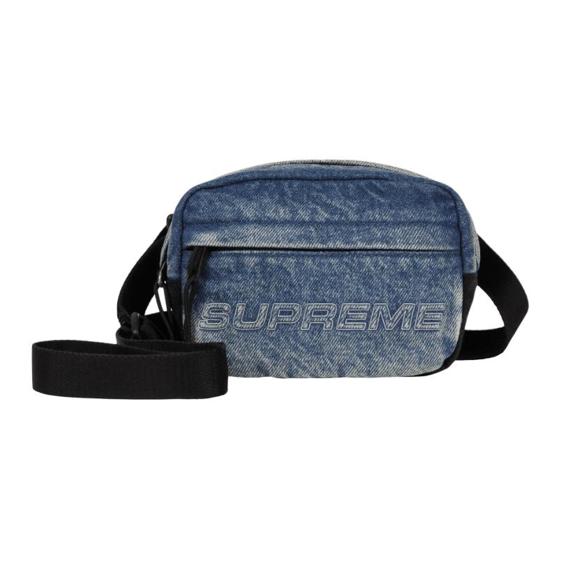 

Supreme Хлопковая мини-сумка через плечо женская джинсово-синяя, Denim Blue