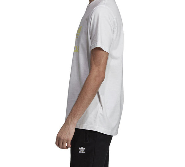 Футболка originals chest logo printing sports short sleeve white Adidas, белый — фото 4