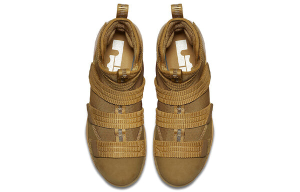 Кроссовки lebron soldier 11 ep 'wheat metallic gold' Nike, мультиколор — фото 4