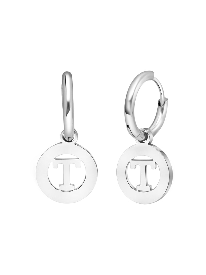 

Серьги в форме буквы Т, круглые Lucardi