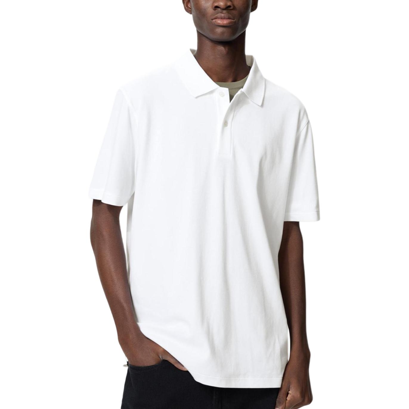 

UNIQLO Футболка-поло AIRism Mesh Series Unisex White