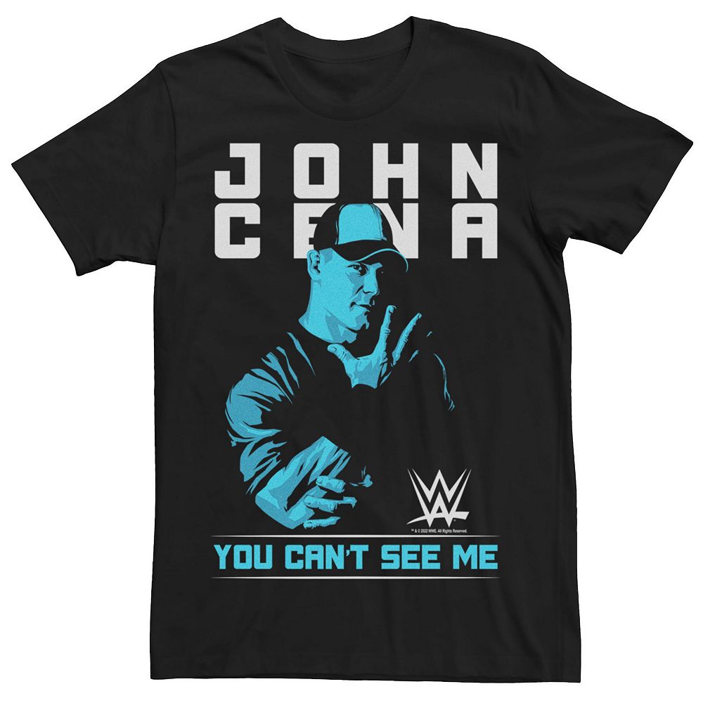 

Мужская футболка с плакатом WWE John Cena You Can't See Me Licensed Character, черный