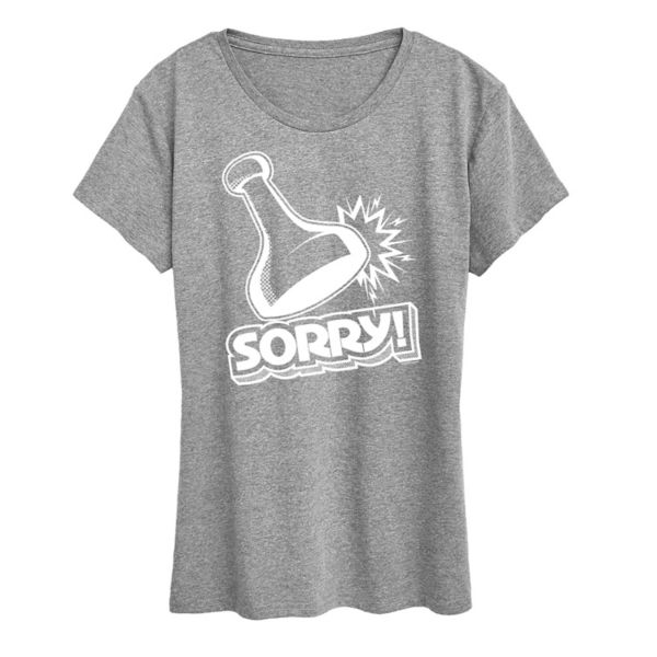 

Футболка с принтом "Женская фишка из игры Sorry" от Hasbro, серый
