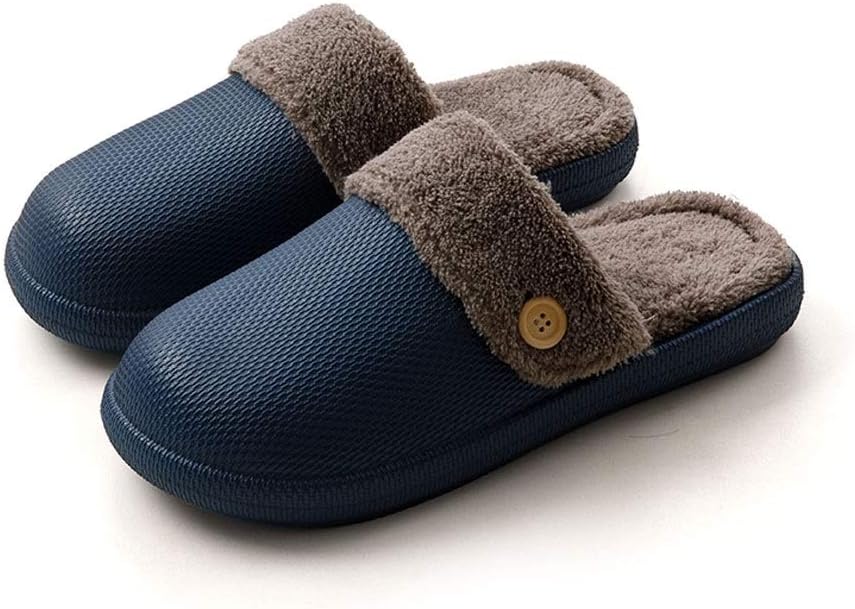 

Мужские домашние тапочки, для дома и улицы, легкие хлопковые тапочки для женщин, мягкие, теплые зимние с тихой подошвой, съемная подкладка (Цвет: коричневый, Размер: EU 39-40) Khuy