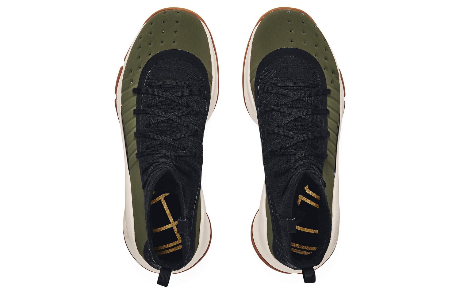 Кроссовки Under Armour Curry 4, темно-зеленый/черный/белый — фото 3