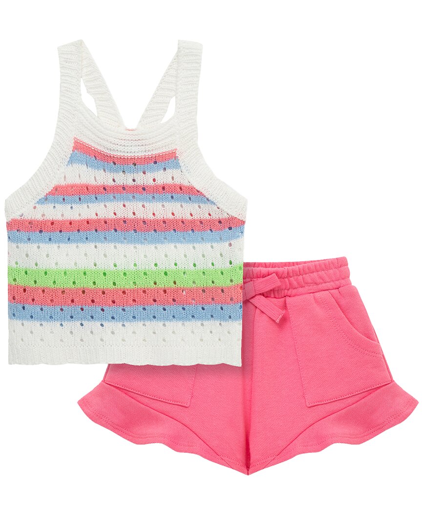 

Привычный комплект из топа-халтера и шорт Habitual, розовый