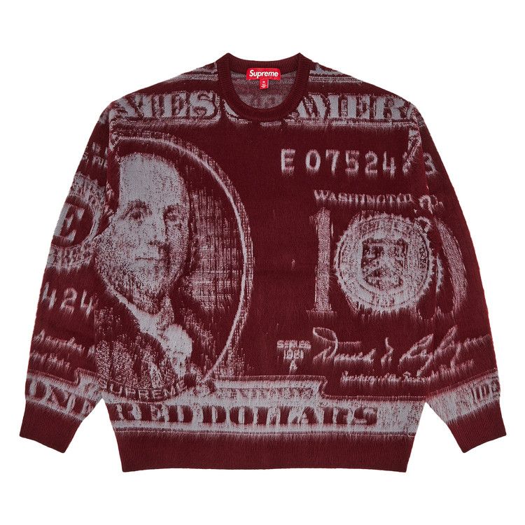 

Свитер Supreme Money Sweater, Burgundy