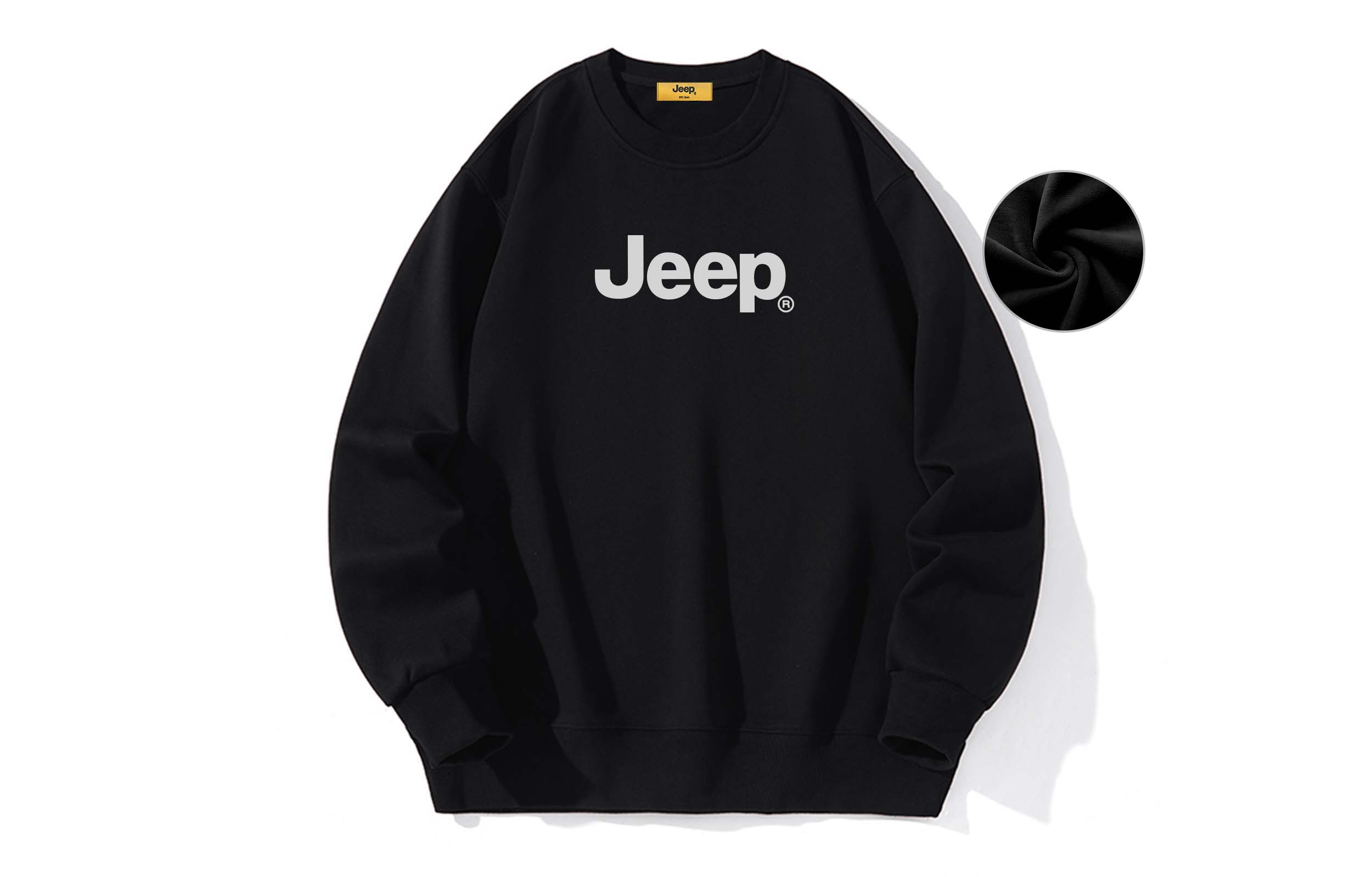 

Свитшот Wrangler Leisure Series унисекс Jeep, черный/серый