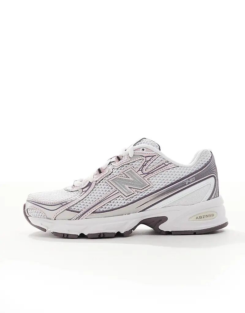 Кроссовки New Balance 740 серебристо-розового цвета — фото 2