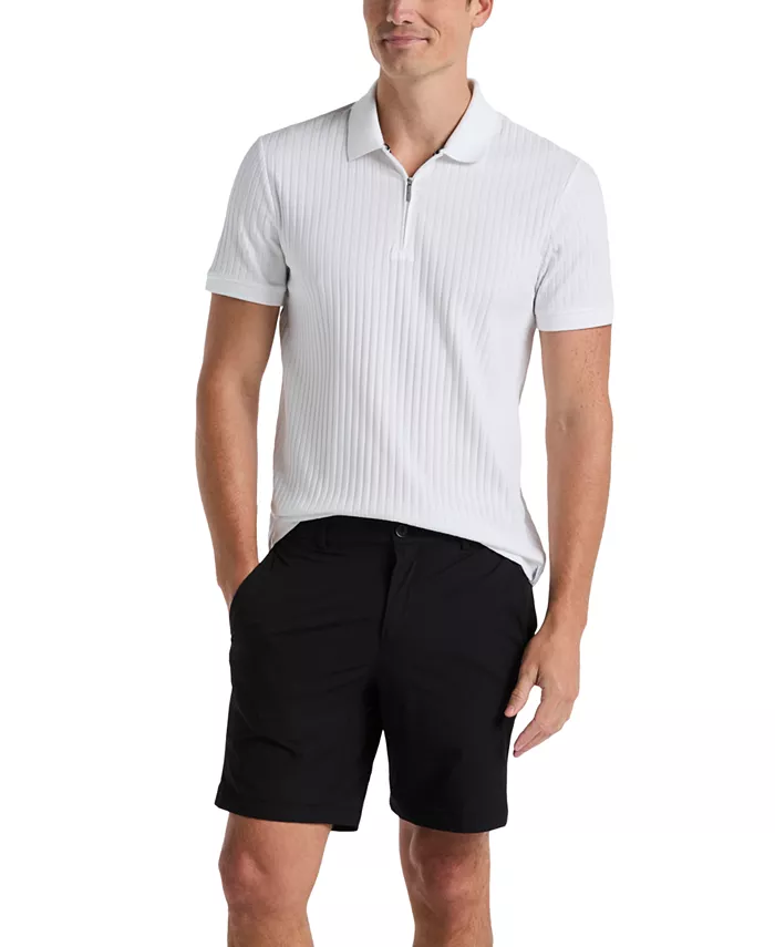 

Мужские однотонные эластичные шорты Tech длиной 8" Perry Ellis, черный