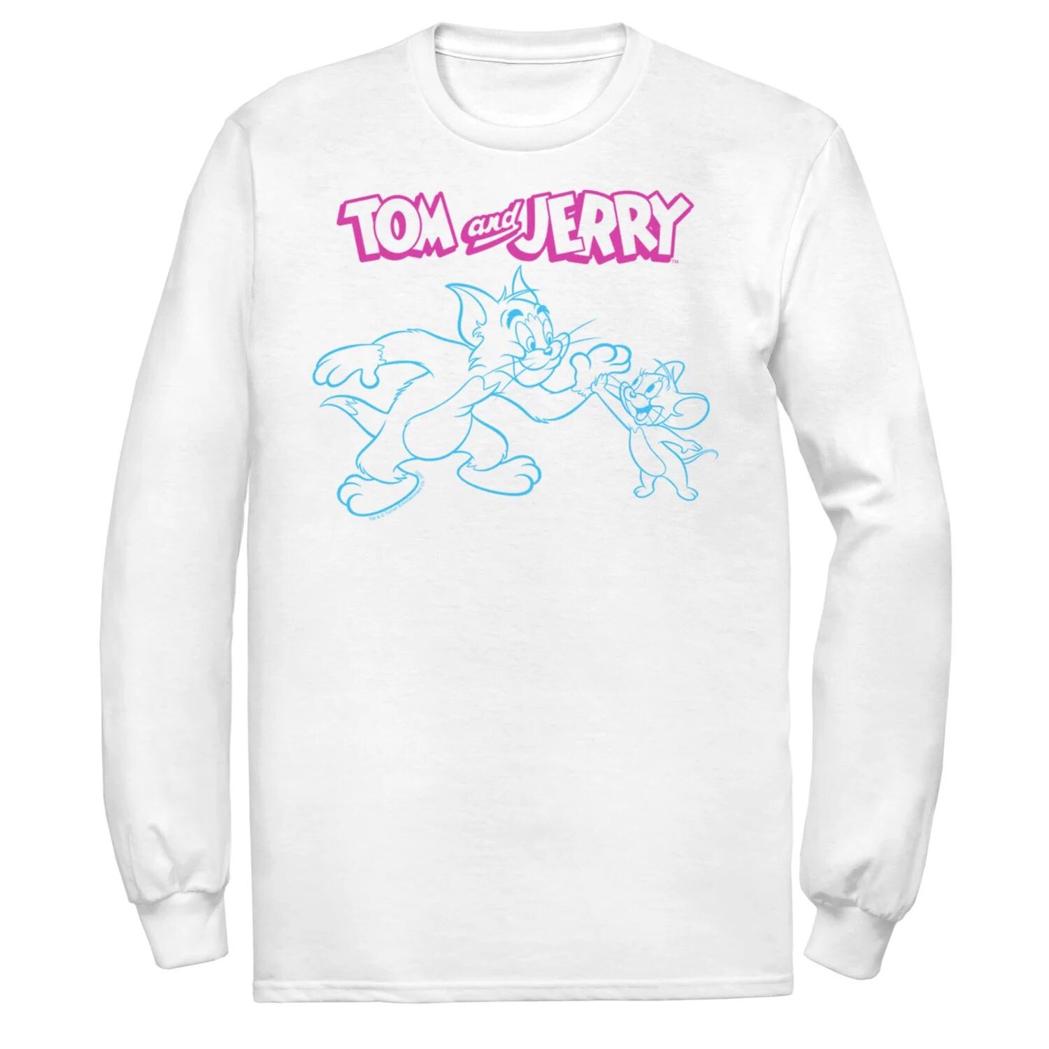 

Мужская футболка Tom And Jerry High Five Line Art Licensed Character
