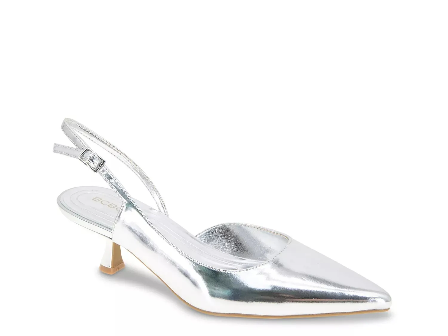 Туфли-лодочки BCBGeneration Kittie Pump, серебристый металлик