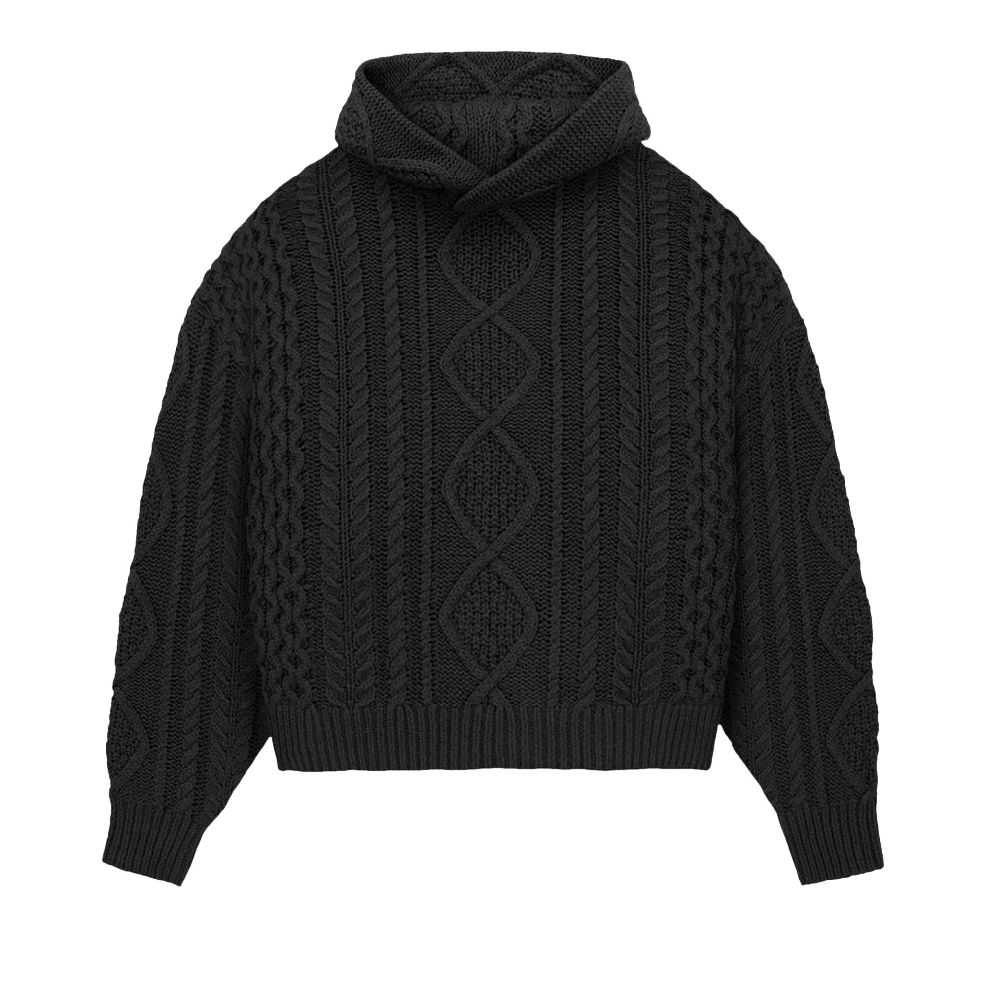 

Толстовка вязанной вязки Fear of God Essentials Jet Black