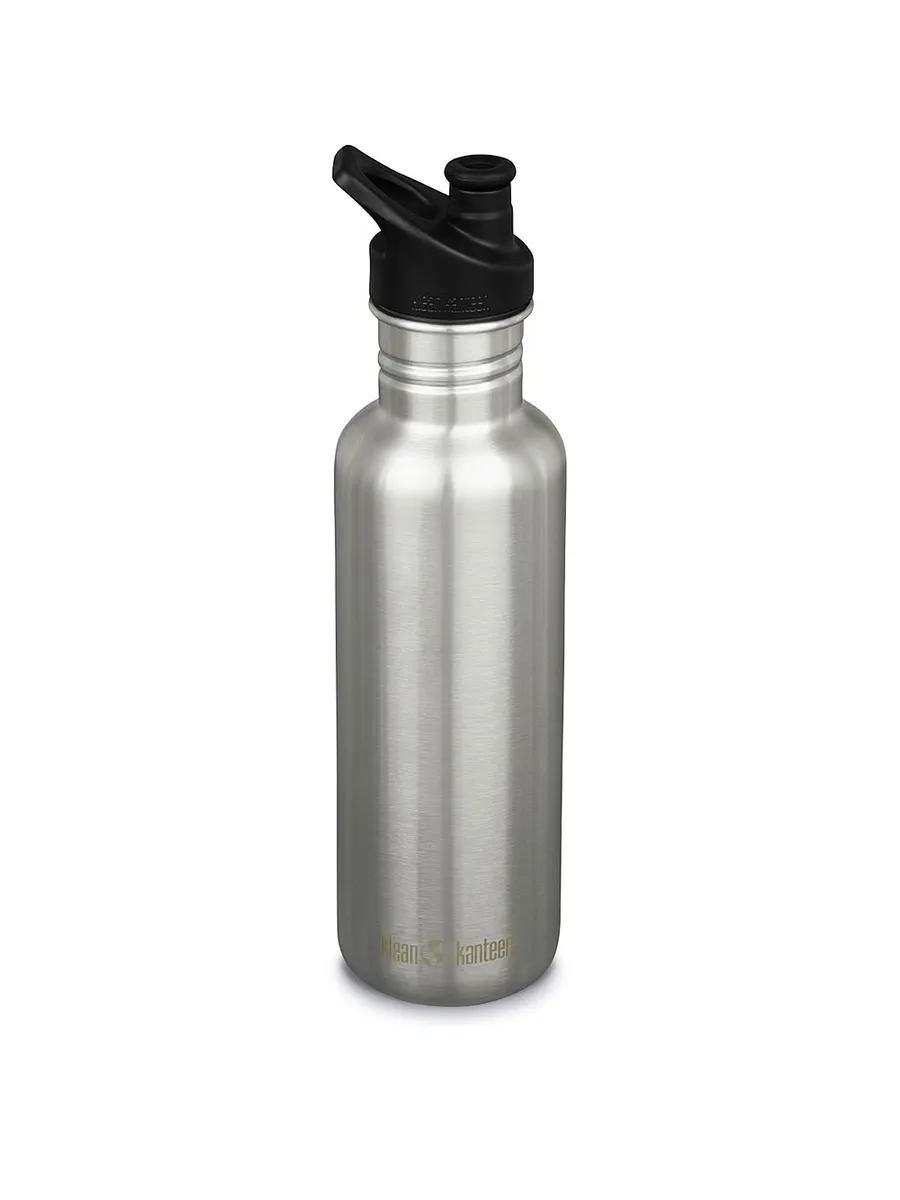 

Классическая бутылка для воды на 27 унций со спортивной крышкой Klean Kanteen, цвет Brushed Stainless