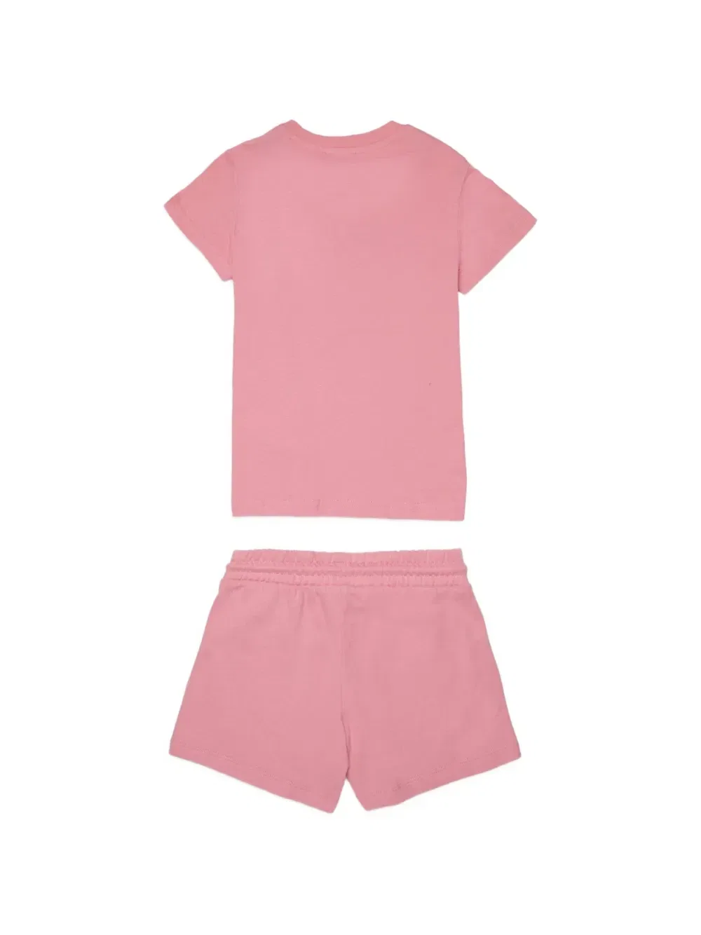 Комплект из футболки и шорт с логотипом Diesel Kids, розовый — фото 2