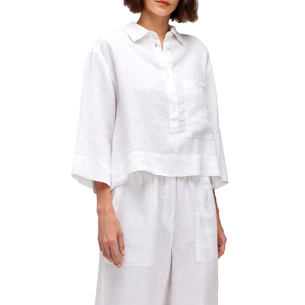 

Рубашка Sundek Linen with maxi pocket 3/4 sleeve, белый