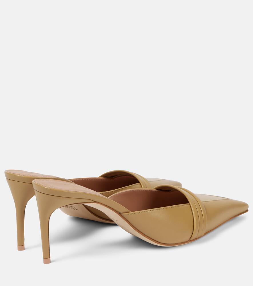 Тарон 70 кожаные мюли Malone Souliers, Ecru/Ecru — фото 3