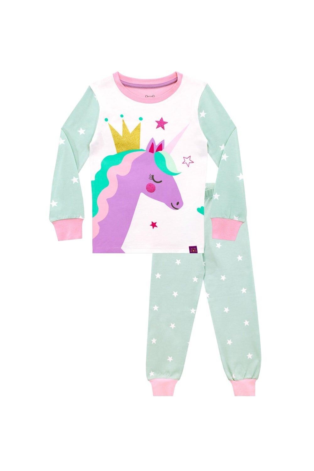 

Уютная облегающая пижама Unicorn Crown Harry Bear, зеленый