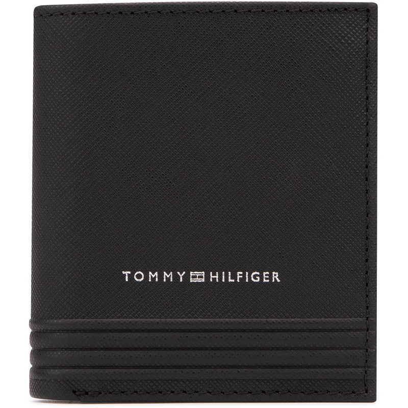 

Tommy Hilfiger Кожаный кошелек мужской черный, Black BDS