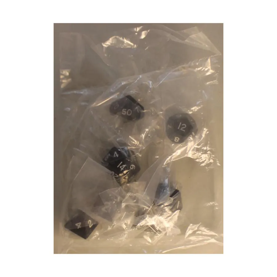 

Поликомплект черный 16 мм (7), Dwarven Metal Dice