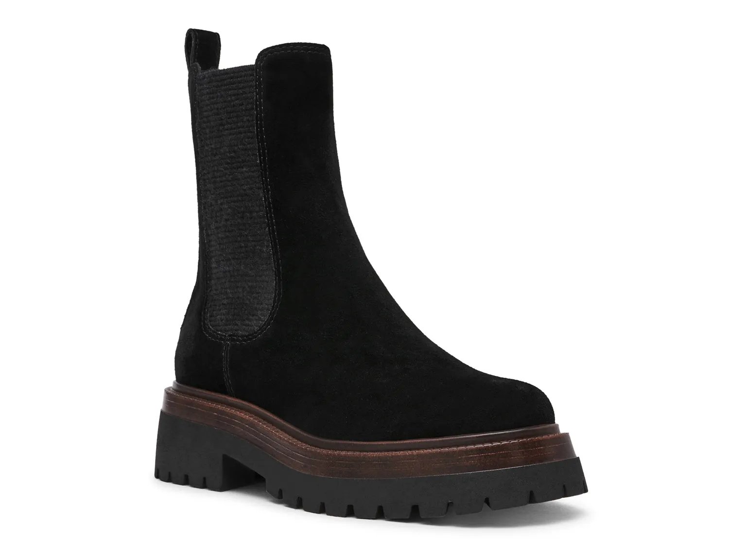Ботинки Steve Madden Blitzen Chelsea Bootie, Black Suede