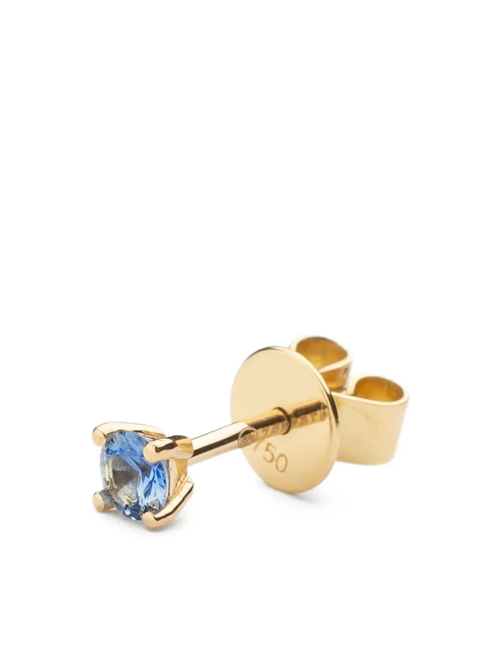 

Серьга с сапфиром-солитером из желтого золота 18 карат We By Whitebird, золотистый