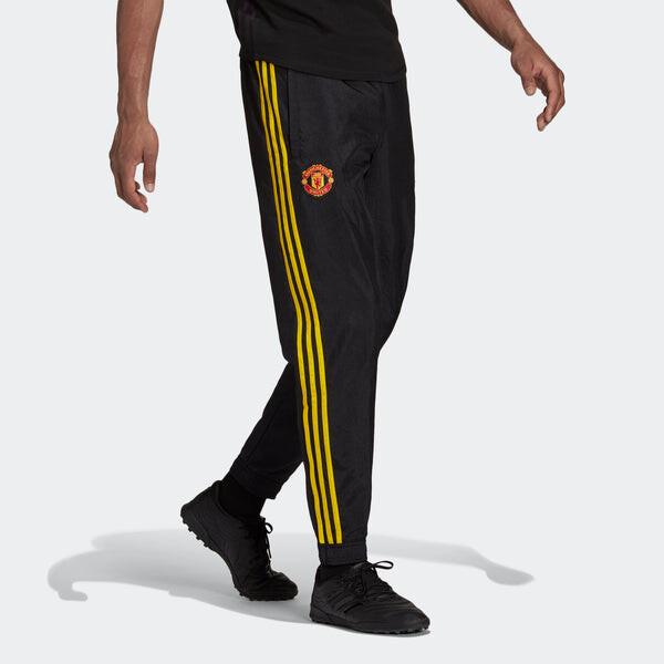 Спортивные штаны adidas Mufc Icon Wo Pn Contrasting Colors Soccer/Football Bundle Feet Sports Pants Black, черный — фото 2
