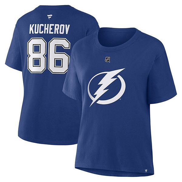 

Футболка Tampa Bay Lightning Nikita Kucherov синяя с именем и номером Fanatics, Синий, Футболка Tampa Bay Lightning Nikita Kucherov синяя с именем и номером Fanatics
