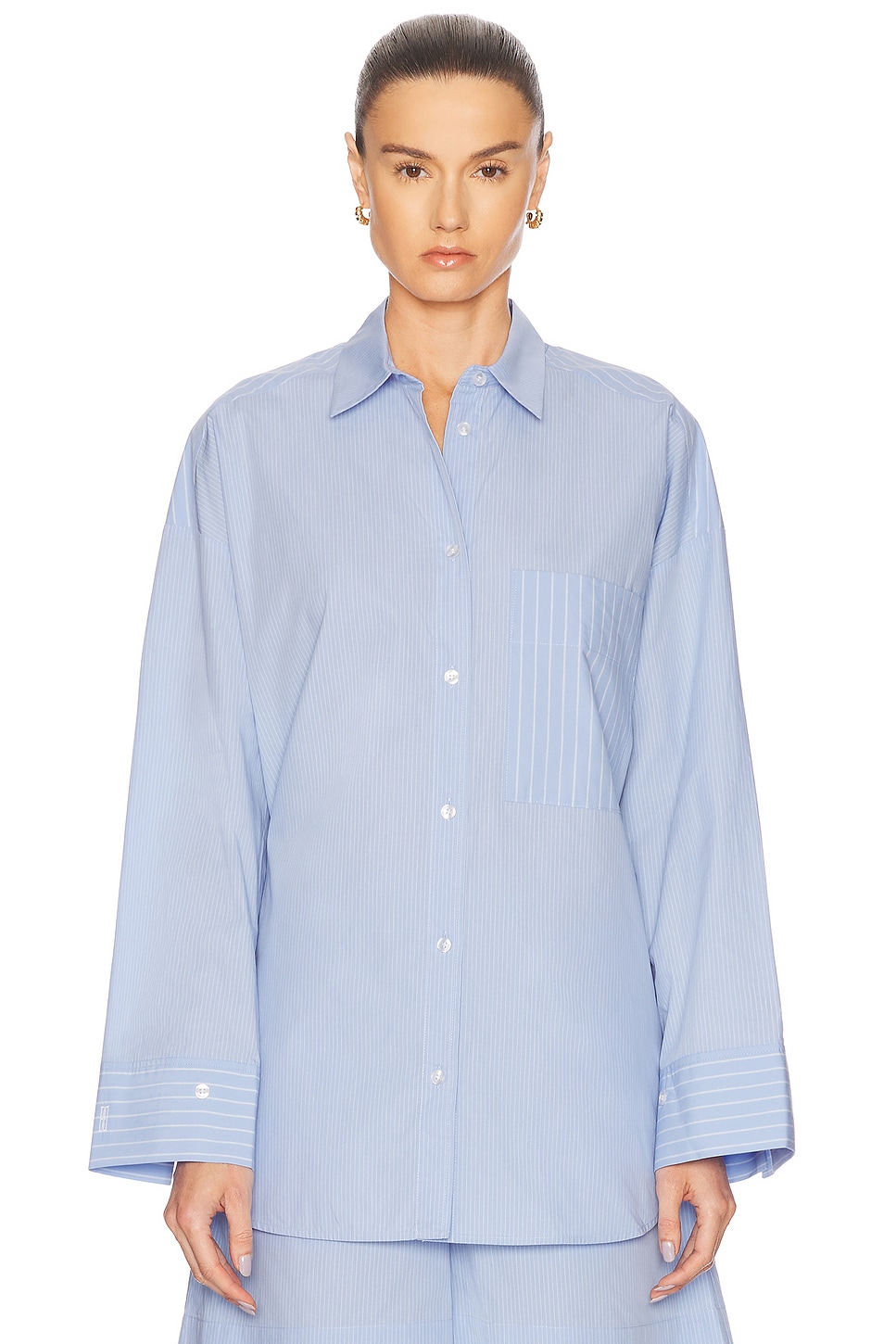 

Derris Топ By Malene Birger, Blue Iris Stripe