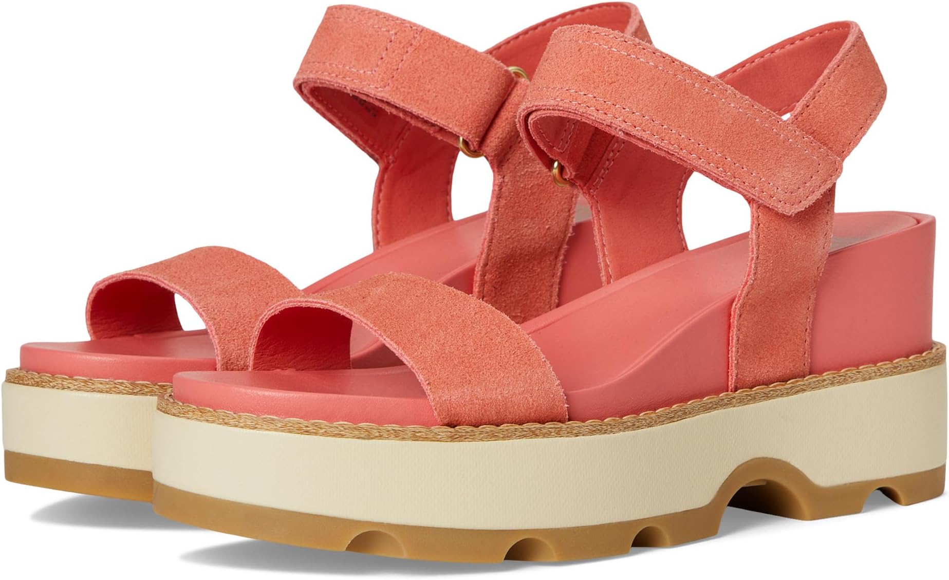 Туфли SOREL Joanie IV Y Strap Wedge, цвет Coral Blossom, Gum