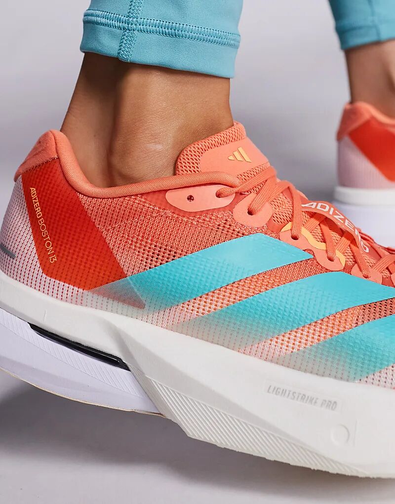 Кроссовки Adidas Running Adizero Boston 13 оранжевого цвета — фото 2