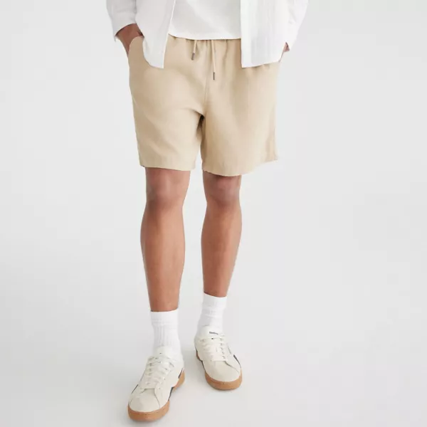 

Мужские джоггеры для бега на каждый день 18 см Aeropostale, цвет white pepper